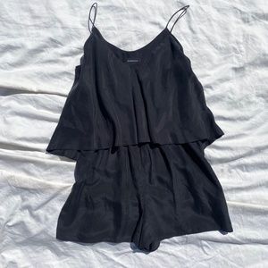 Zimmermann & Barneys Collab Silk Jumpsuit (aka Playsuit) in Black